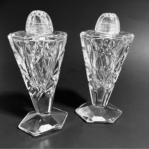 Crystal Salt and Pepper Shakers